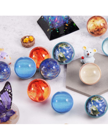 Pelotas Saltarinas de Planetas Pllieay 24pcs 32mm para Fiestas