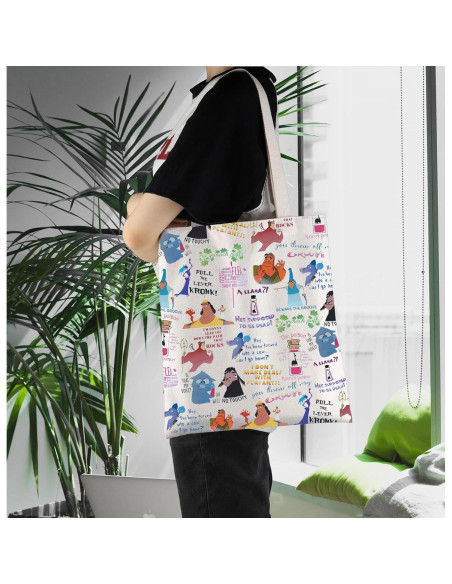 Bolsa de Mano de Algodón Kuzco 37.8x34.8cm Reutilizable Bolsa de Mano de Algodón Kuzco 37.8x34.8cm Reutilizable