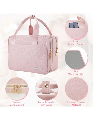 Bolsa de Extractor de Leche Portátil Momcozy Rosa 26.7x15x20cm