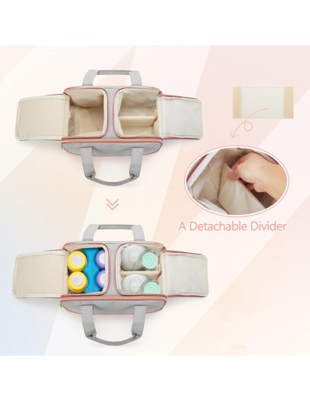 Bolsa Tote Extractor de Leche Wearable Damero Nylon 29.2x17.1cm Bolsa Tote Extractor de Leche Wearable Damero Nylon 29.2x17.1cm