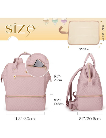 Mochila Fasrom para Extractor de Leche con Nevera Rosa Mochila Fasrom para Extractor de Leche con Nevera Rosa
