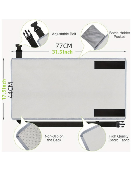 Cama de avión para niños pequeños Gris - Extensor de asiento Cama de avión para niños pequeños Gris - Extensor de asiento