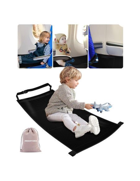 Cama de viaje portátil para niños pequeños - Negro - 22.86x20.32cm Cama de viaje portátil para niños pequeños - Negro - 22.86x20.32cm