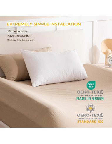Protector de Cama Plegable Kohentact - Barandilla Antideslizante 132x17.8cm