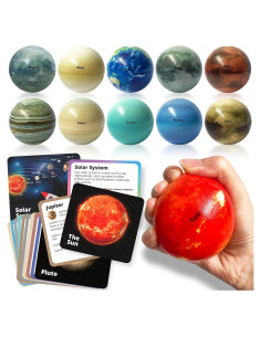 Juguetes del Sistema Solar EH.DT - Pelotas Planetarias y Tarjetas