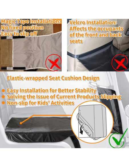 Cama de avión portátil BakCover para niños pequeños 80x45 cm Cama de avión portátil BakCover para niños pequeños 80x45 cm