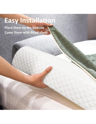 Protectores de Cama Shinnwa Espuma Viscoelástica Paquete de 2