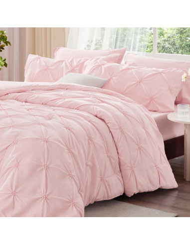 Conjunto de Edredón Doble BEDELITE Rosa Bebé 2 Piezas