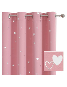 Cortinas Opacas Rosa Bebé SMILE WEAVER 52x63" 2 Paneles