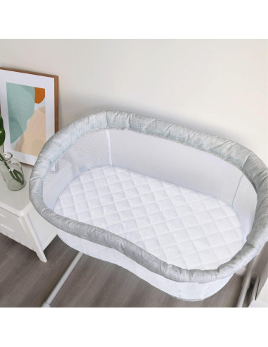 Protector de Colchón para Cuna Biloban Ovalado 45.72x76.2 cm