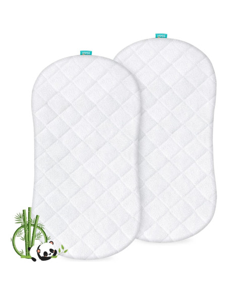 Protector de Colchón para Cuna Biloban Ovalado 45.72x76.2 cm Protector de Colchón para Cuna Biloban Ovalado 45.72x76.2 cm