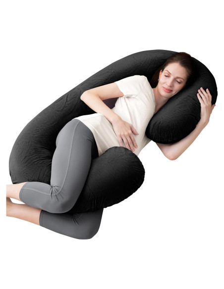 Almohada de Embarazo 1 MIDDLE ONE C Negra para Dormir Almohada de Embarazo 1 MIDDLE ONE C Negra para Dormir