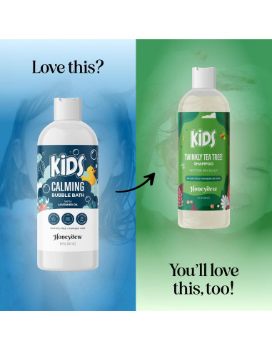 Baño de Burbujas Calmante Honeydew 473 ml - Niños con Aloe y Lavanda