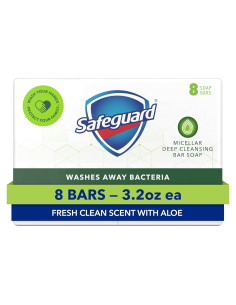 Jabón en barra Safeguard 90.72 g - Limpieza profunda micelar
