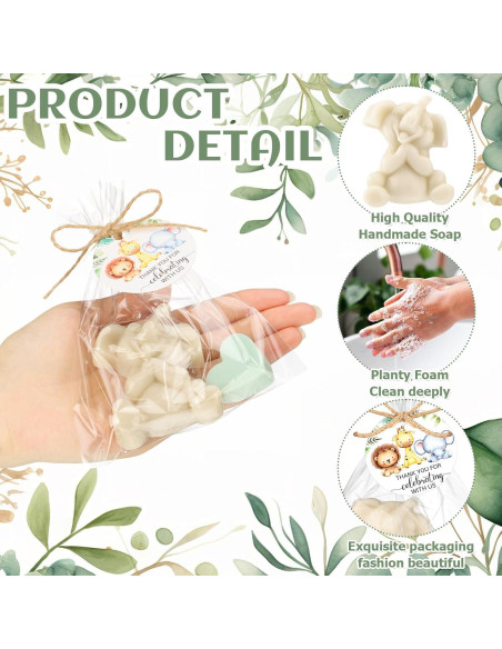 Juego de Jabones de Safari Demissle 20 Piezas Baby Shower Juego de Jabones de Safari Demissle 20 Piezas Baby Shower
