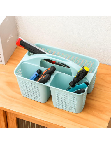 Caddy de Ducha Portátil UUJOLY, Organizador Azul 31x22x14 cm