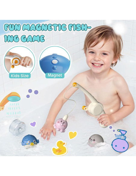 Set de Juguetes de Baño Dimoarch para Niños 2-5 Años Set de Juguetes de Baño Dimoarch para Niños 2-5 Años