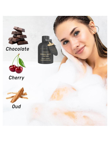 Baño de burbujas premium New Miuz chocolate de cereza 320g