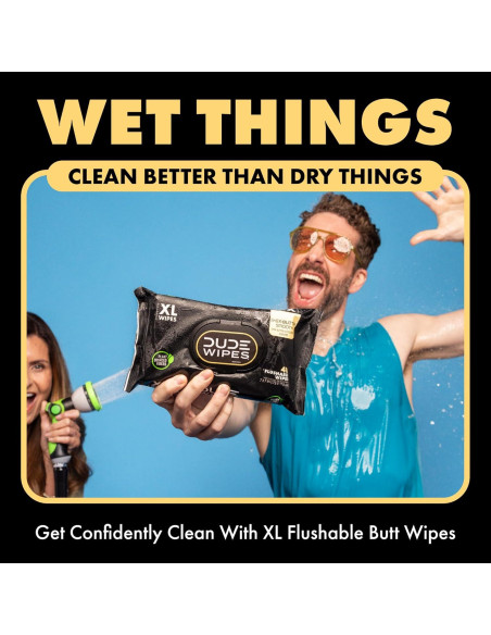 Toallitas desechables DUDE - 288 toallitas húmedas extra grandes con manteca de karité y Aloe Toallitas desechables DUDE - 288 toallitas húmedas extra grandes con manteca de karité y Aloe