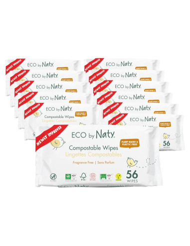 Toallitas Compostables para Bebés Eco by Naty - 672 Unidades