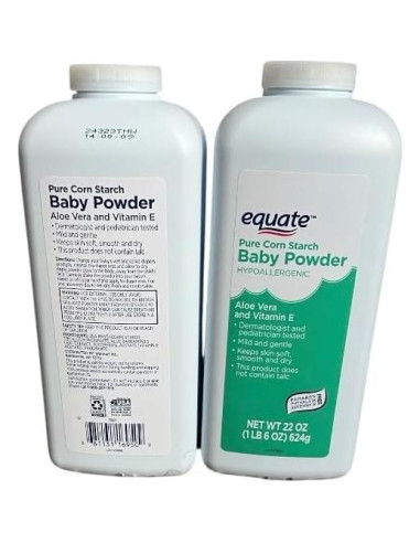 Polvo para Bebés Hipoalergénico Equate 622 g Almidón de Maíz