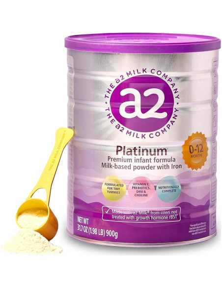 Fórmula Premium para Bebés a2 Platinum 896 g - Leche Entera Fórmula Premium para Bebés a2 Platinum 896 g - Leche Entera