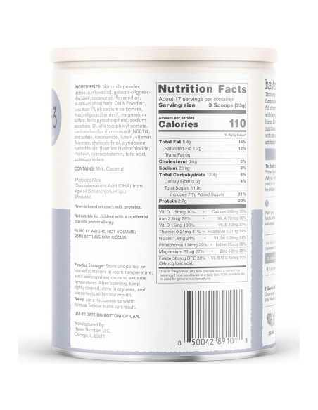 Fórmula para Niños Haven A2 de Leche de Vaca 400g - Probioticos Fórmula para Niños Haven A2 de Leche de Vaca 400g - Probioticos