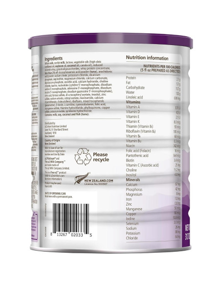 Fórmula Premium para Bebés a2 Platinum 896 g - Leche Entera Fórmula Premium para Bebés a2 Platinum 896 g - Leche Entera