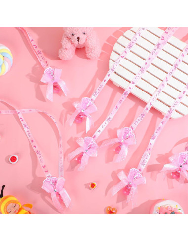 Collares de Chupete XunYee 48 Pcs Rosa Baby Shower
