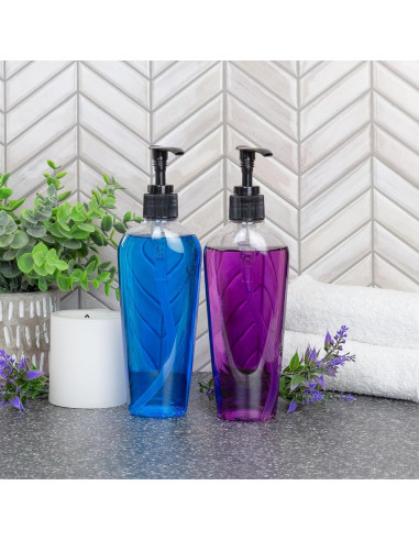 Botellas de Plástico Ovaladas 8 oz Cornucopia - Paquete de 8