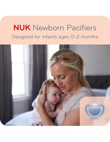 Chupetes Ortodónticos NUK para Recién Nacidos 0-2 meses