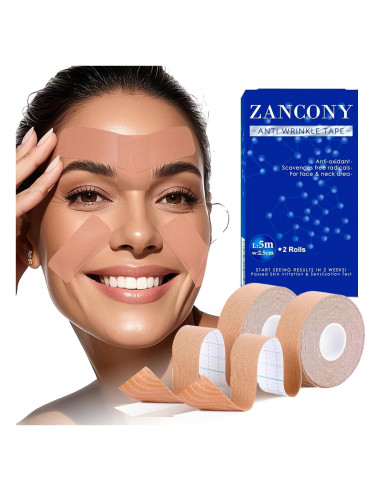 Cinta Facial Antiarrugas Zancony 2.5CM Beige - Elevación Facial