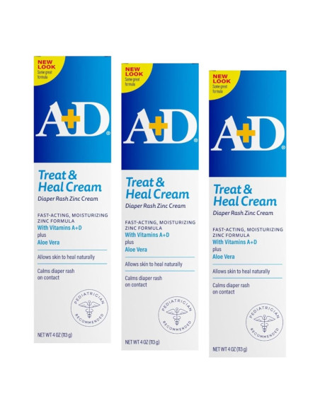 Crema para Erupciones de Pañal A+D con Óxido de Zinc 3x113g Crema para Erupciones de Pañal A+D con Óxido de Zinc 3x113g