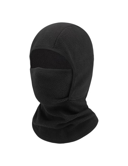Máscara Balaclava Térmica GSHLLO para Niños - Forro Polar Negro Máscara Balaclava Térmica GSHLLO para Niños - Forro Polar Negro