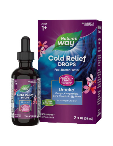 Gotas Homeopáticas Umcka ColdCare Nature's Way 59 ml Alivio Resfriado