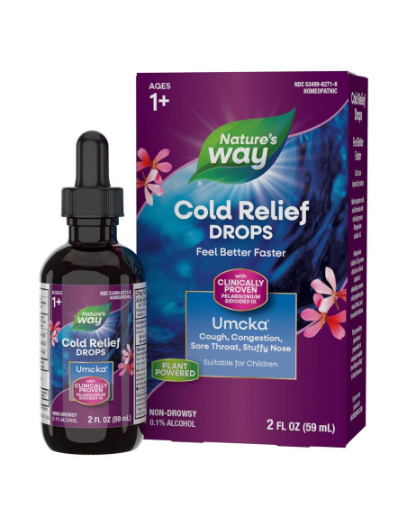 Gotas Homeopáticas Umcka ColdCare Nature's Way 59 ml Alivio Resfriado Gotas Homeopáticas Umcka ColdCare Nature's Way 59 ml Alivio Resfriado