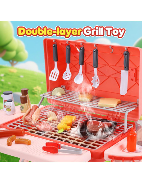 Juguete Parrilla BBQ CUTE STONE 63.5 cm con Sonido y Luz Juguete Parrilla BBQ CUTE STONE 63.5 cm con Sonido y Luz
