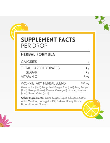 Caramelos para la Tos Herbion Naturals Miel Limón 18 Unidades