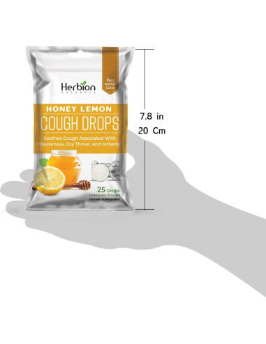 Caramelos para la Tos Herbion Naturals Miel Limón 25 Unidades