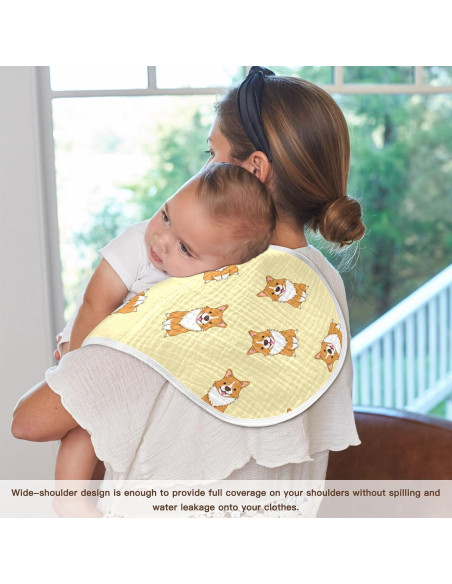 Paquete de 4 Pañales para Eructos Bebé YYZZH Corgi 56x28cm