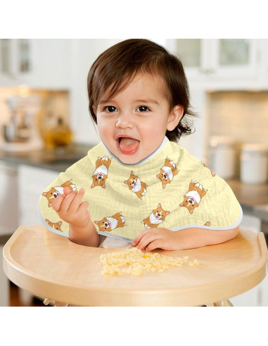 Paquete de 4 Pañales para Eructos Bebé YYZZH Corgi 56x28cm