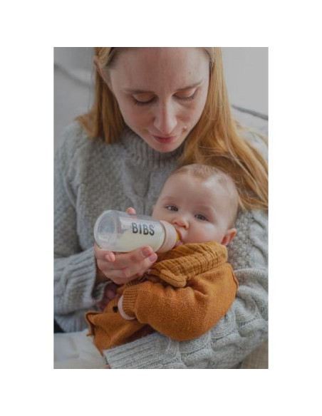 BIBS Botellas de Vidrio para Bebés 225 ml Anti-Cólicos BIBS Botellas de Vidrio para Bebés 225 ml Anti-Cólicos