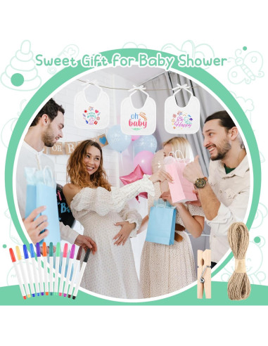Set de Decoración de Baberos DIY BOUBONI 55 Piezas para Bebés