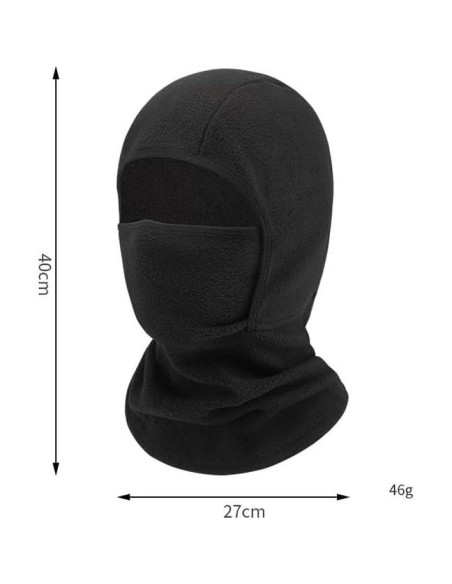 Máscara Balaclava Térmica GSHLLO para Niños - Forro Polar Negro Máscara Balaclava Térmica GSHLLO para Niños - Forro Polar Negro