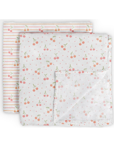 Conjunto de mantas de arrullo JuJuBe Cherry Cute 112 cm Conjunto de mantas de arrullo JuJuBe Cherry Cute 112 cm