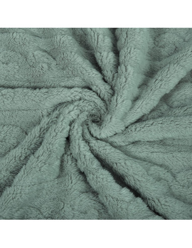 Manta para Bebés HOMRITAR 3D Suave 76x102 cm Verde Celadón