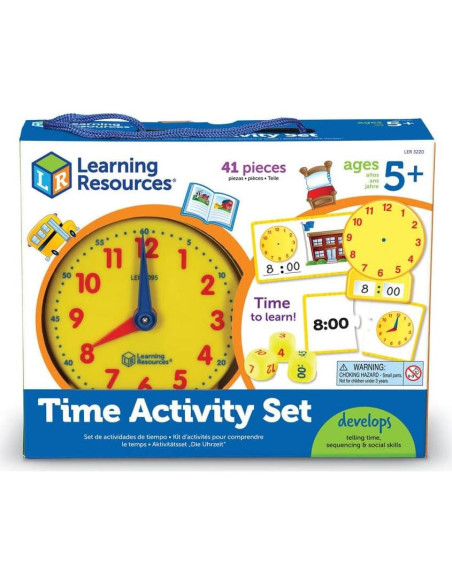 Conjunto de Actividades de Tiempo Recursos de Aprendizaje 41 Piezas Conjunto de Actividades de Tiempo Recursos de Aprendizaje 41 Piezas