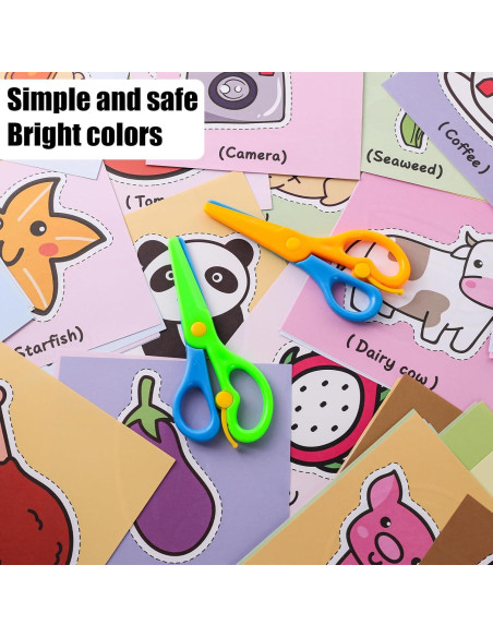 Kit de Tijeras de Seguridad para Niños Koogel - 2 PARES + 120 Hojas Kit de Tijeras de Seguridad para Niños Koogel - 2 PARES + 120 Hojas