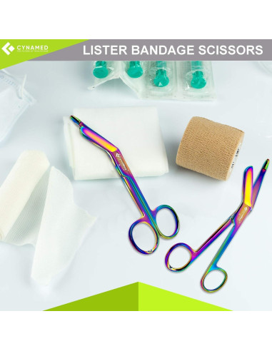 Tijeras de Vendaje Lister Cynamed 11.4 cm Acero Inoxidable