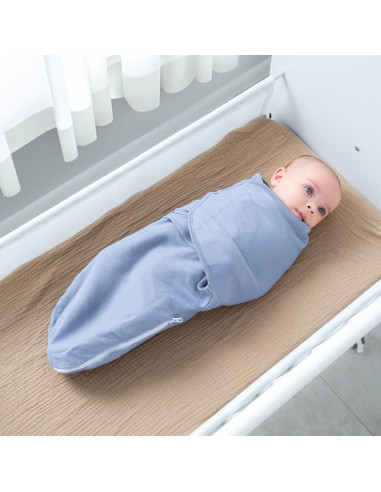 Manta de Envoltura Comfy Cubs 100% Algodón Paquete de 3 Bebés 0-3 Meses